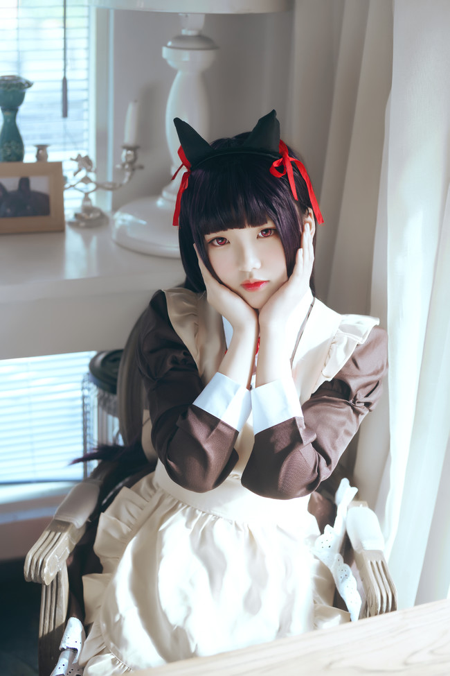 Irresistable Kuroneko Nekomimi Maid Cosplay Geekxpop